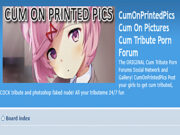 Screenshot of CumOnPrintedPics for Full Site Review