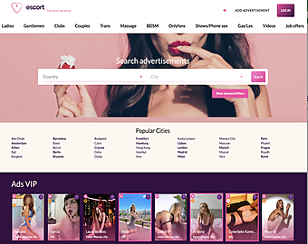 Screenshot of EscortClub for Full Site Review