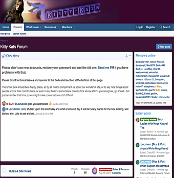 Screenshot of Kitty-Kats for Full Site Review