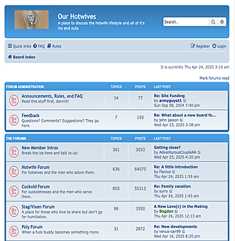 Screenshot of OurHotWives for Full Site Review