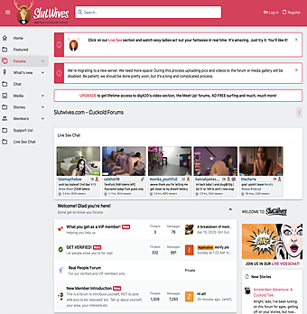 Screenshot of SlutWives for Full Site Review