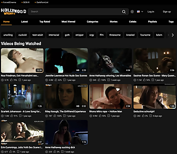 Screenshot of HollyWoodWhores for Full Site Review