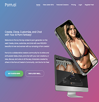 Screenshot of Porn.AI for Full Site Review
