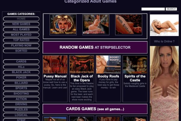 Screenshot of StripSelector for Full Site Review